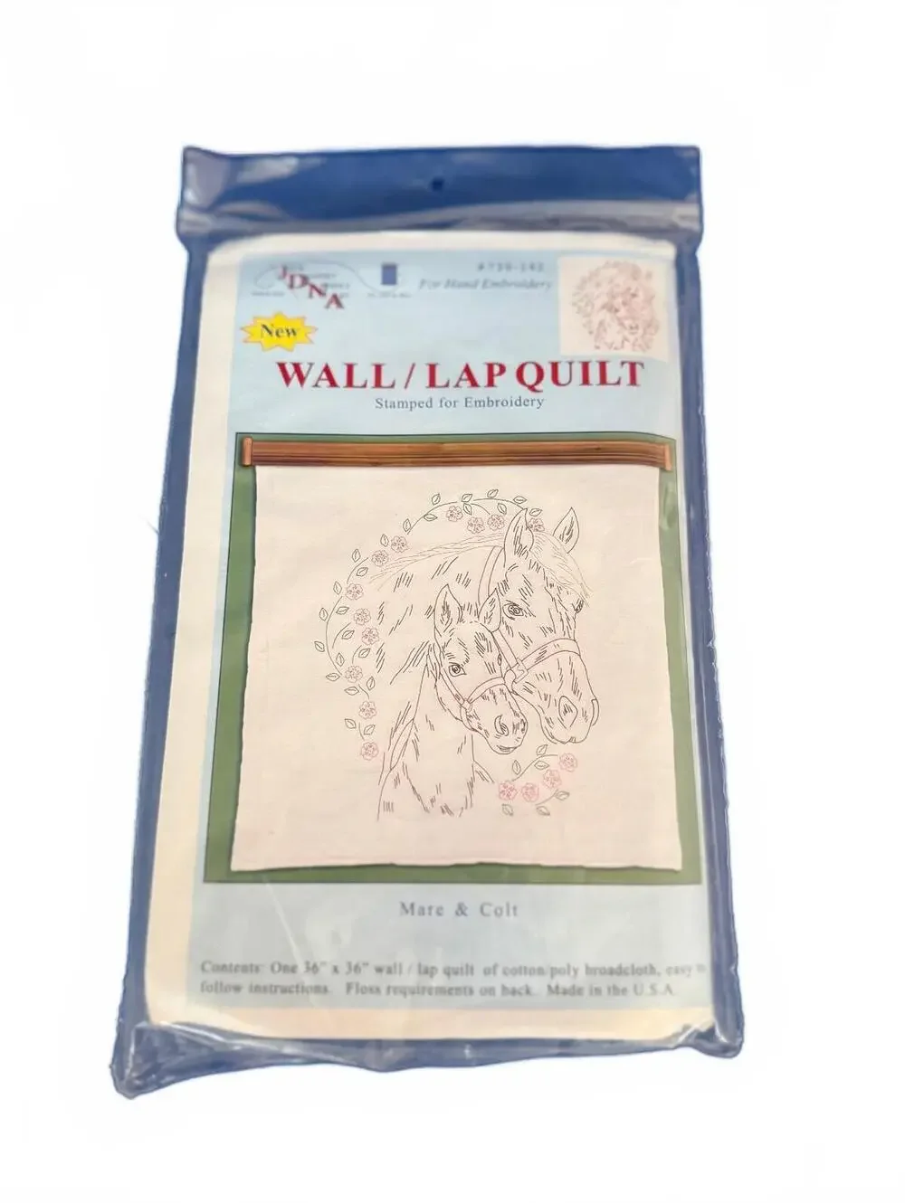Jack Dempsey Wall/Lap Quilt Stamped for Embroidery - Mare & Colt